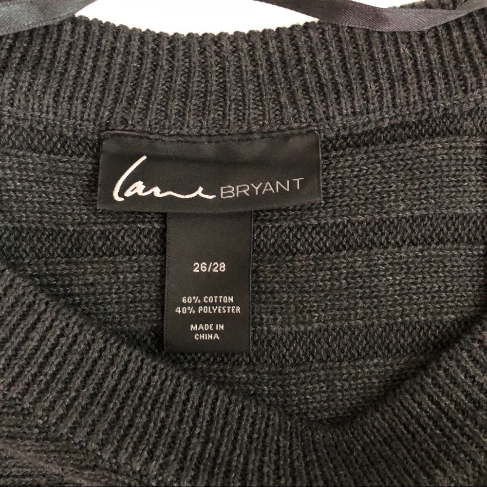 LANE BRYANT Gray Pullover Sweater Size 26/28 - Picture 6 of 7